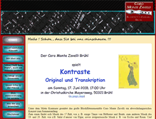 Tablet Screenshot of coro-monte-zavelli.de